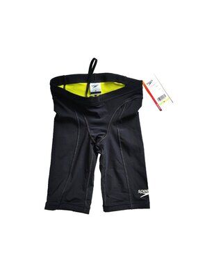 Speedo Men's Vanquisher Solid Jammer Short Swimwear Black Size 30 NEW